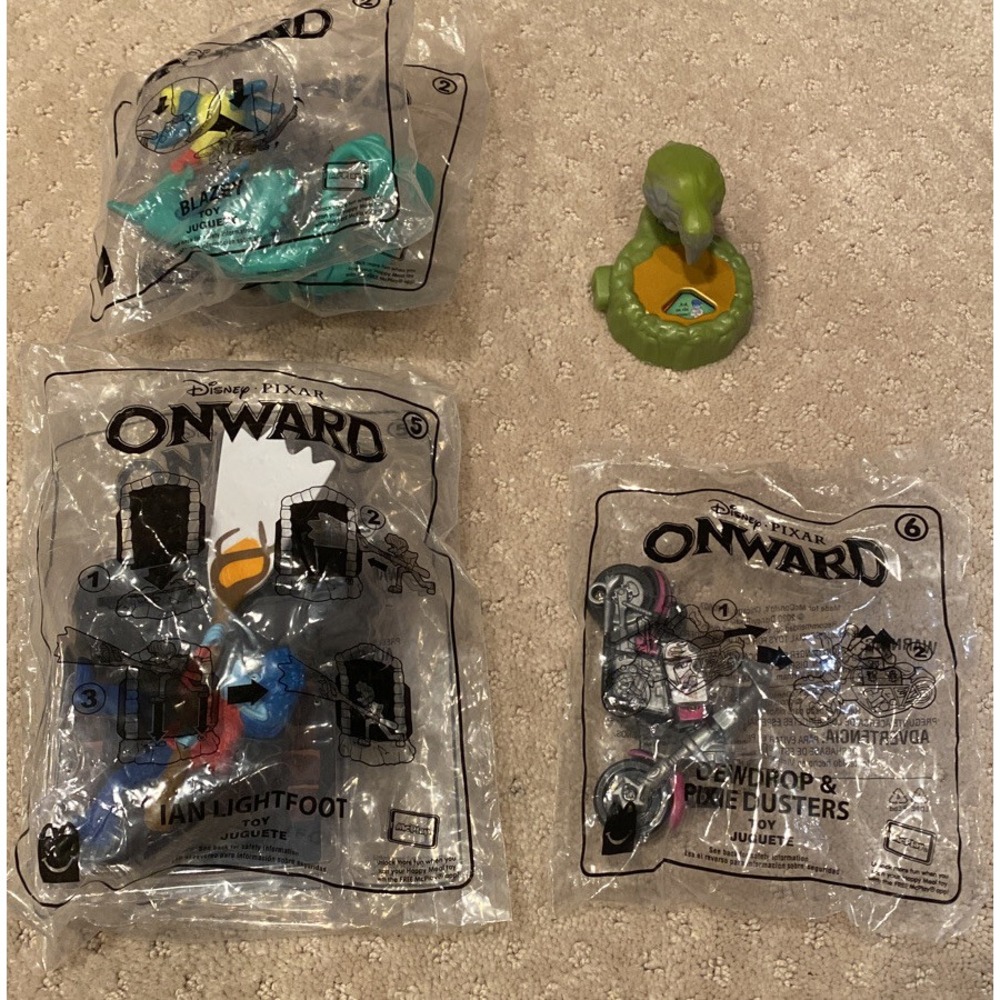 Mcdonalds Disney Pixar Onward Toys  Figurine Lot Of 6‎ Toys